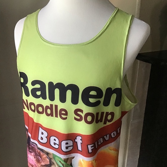 LAST 1! XL ONLY! Vintage Getonfleek Tank Top Beef Ramen Pop Art Mod Streetwear - Picture 4 of 9